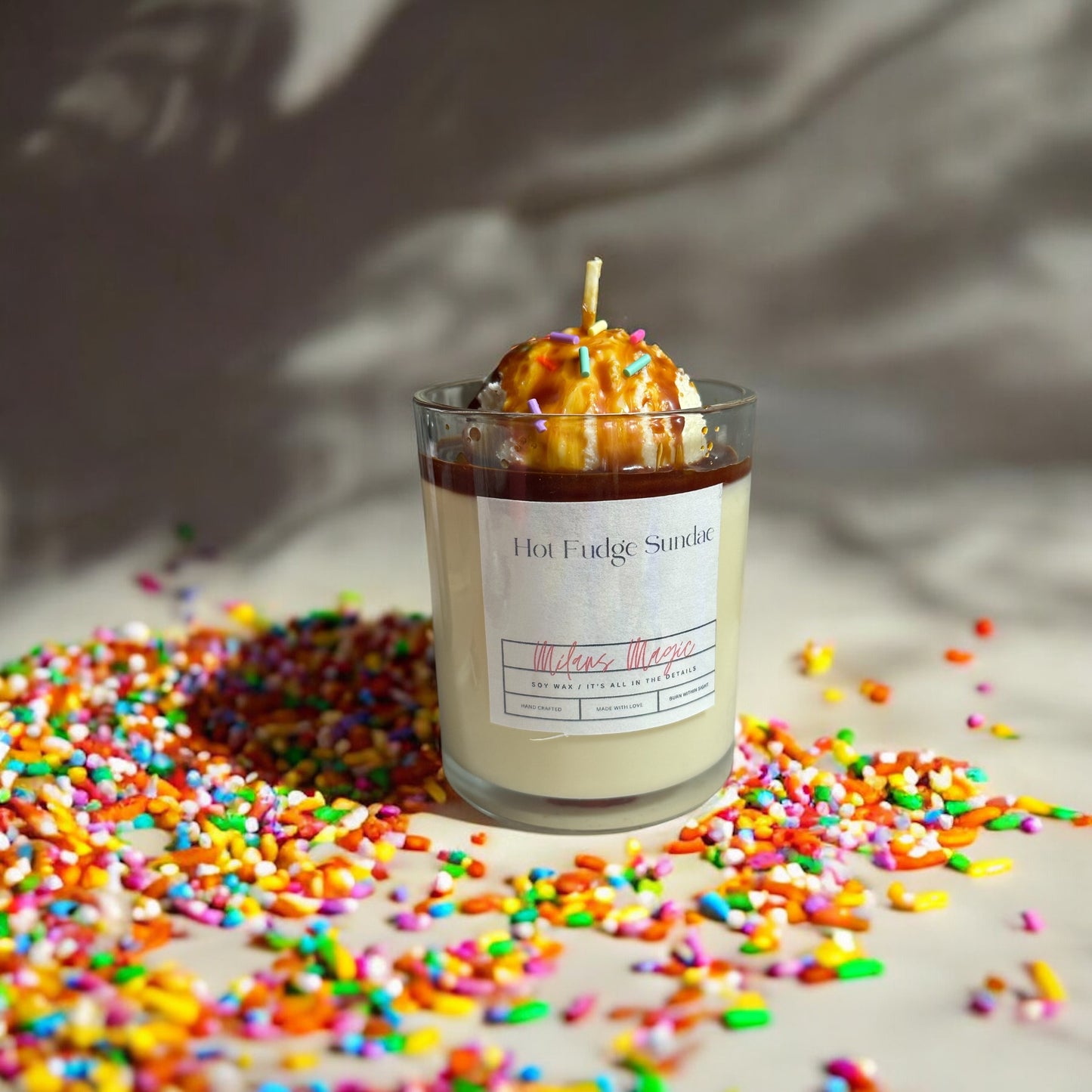 Hot Fudge Sundae Candle