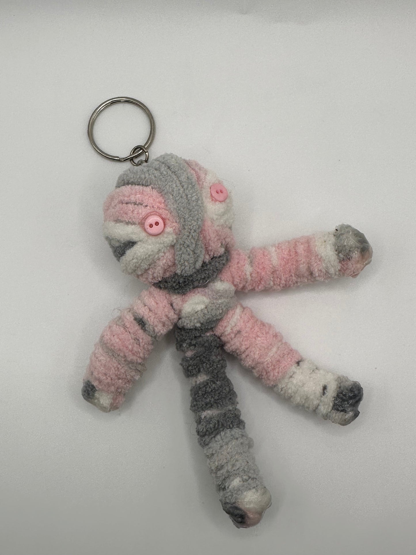 Pink String Doll Keychain
