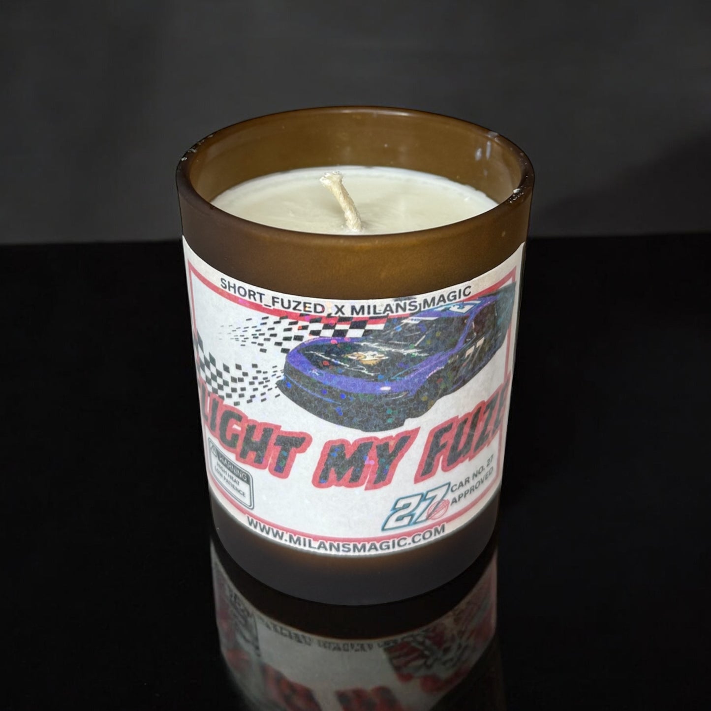 “LIGHT MY FUZE” Short_fuzed Collab Candle
