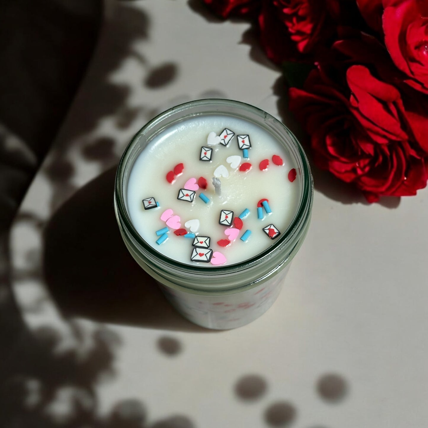 “Love at First Light” Strawberries & Champagne Candle for Valentines Day