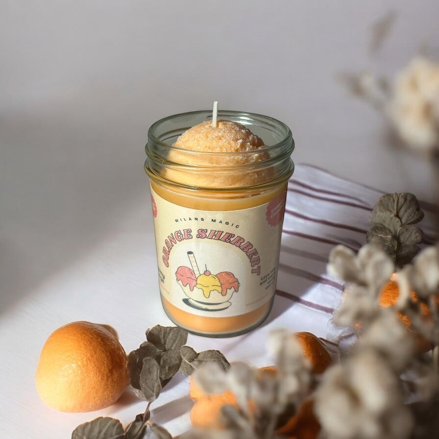Orange Sherbert Ice Cream