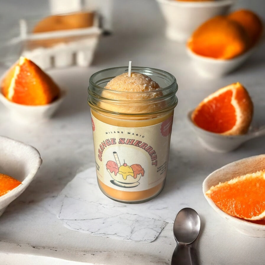 Orange Sherbert Ice Cream