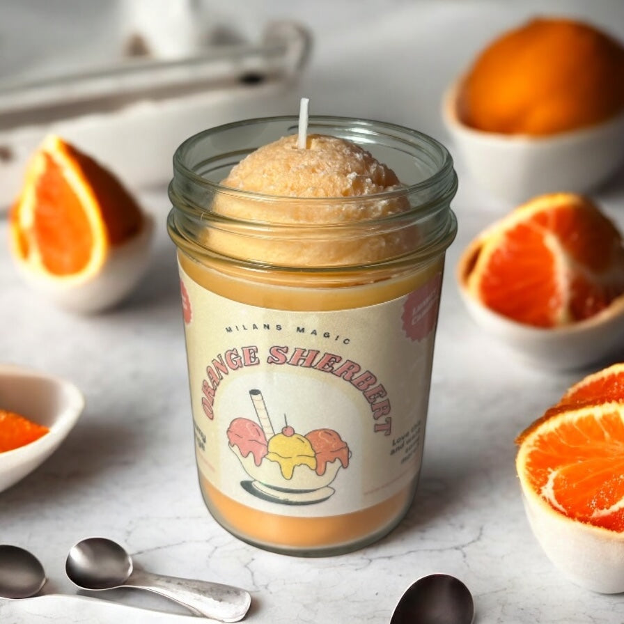 Orange Sherbert Ice Cream
