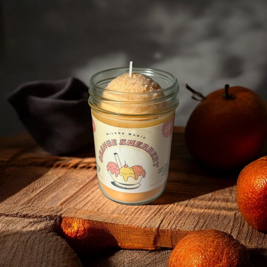 Orange Sherbert Ice Cream