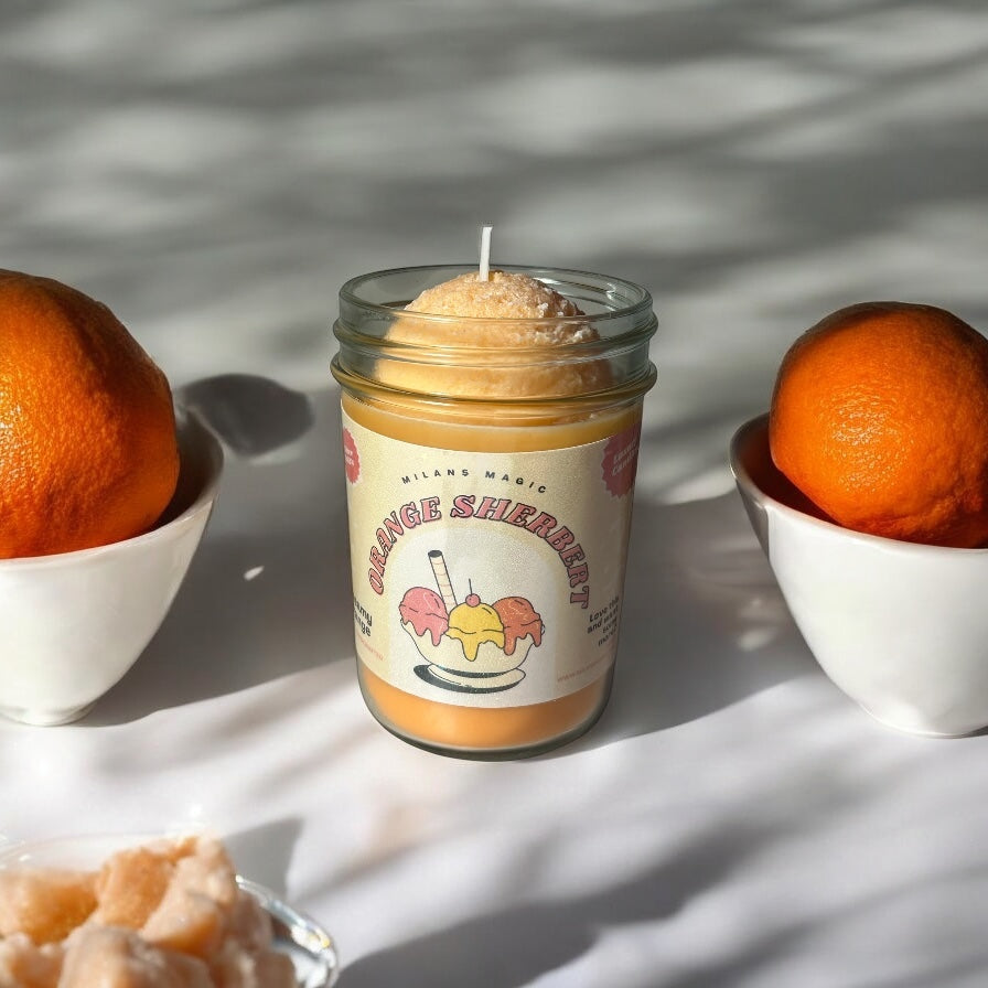 Orange Sherbert Ice Cream
