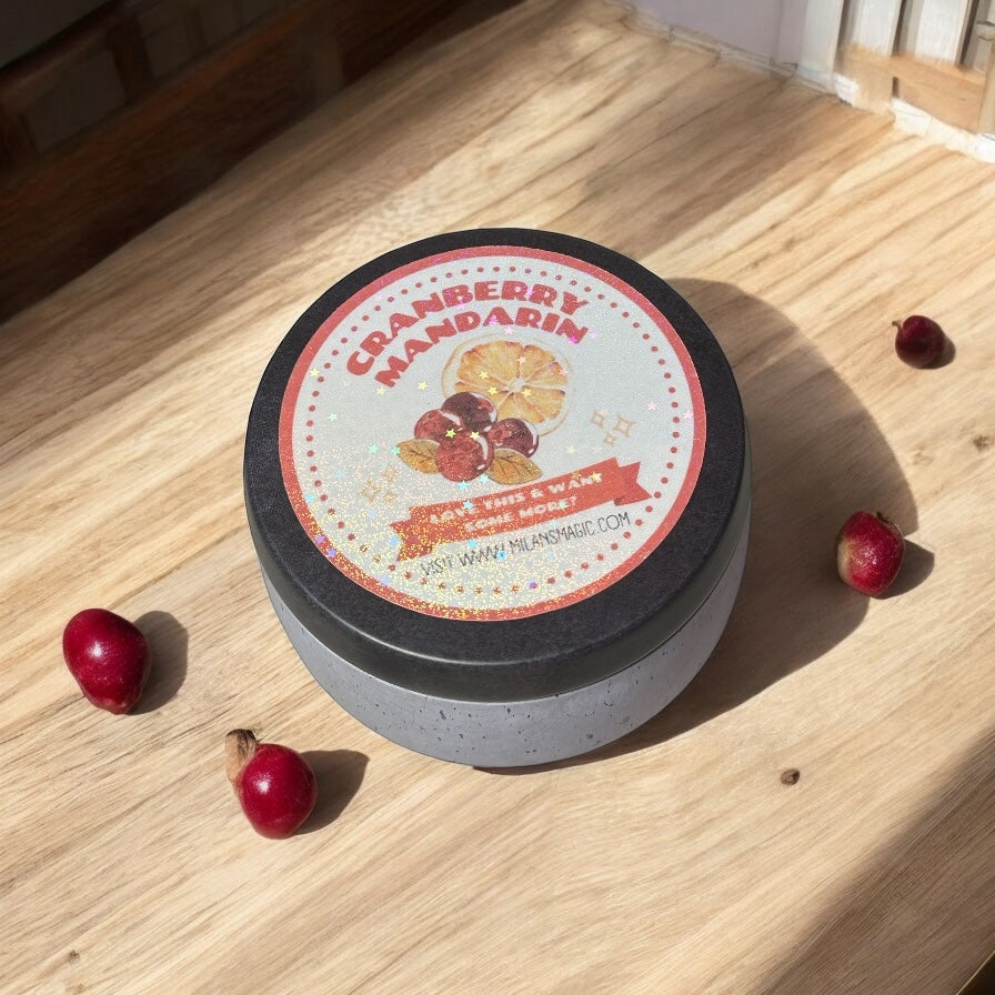 Mandarin & Cranberries Scented Candle