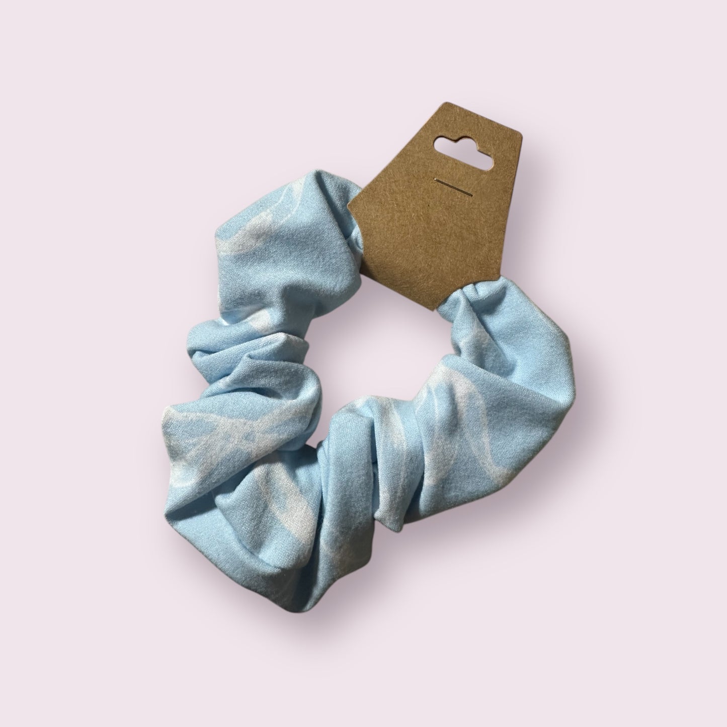 Baby Blue Bow Scrunchie