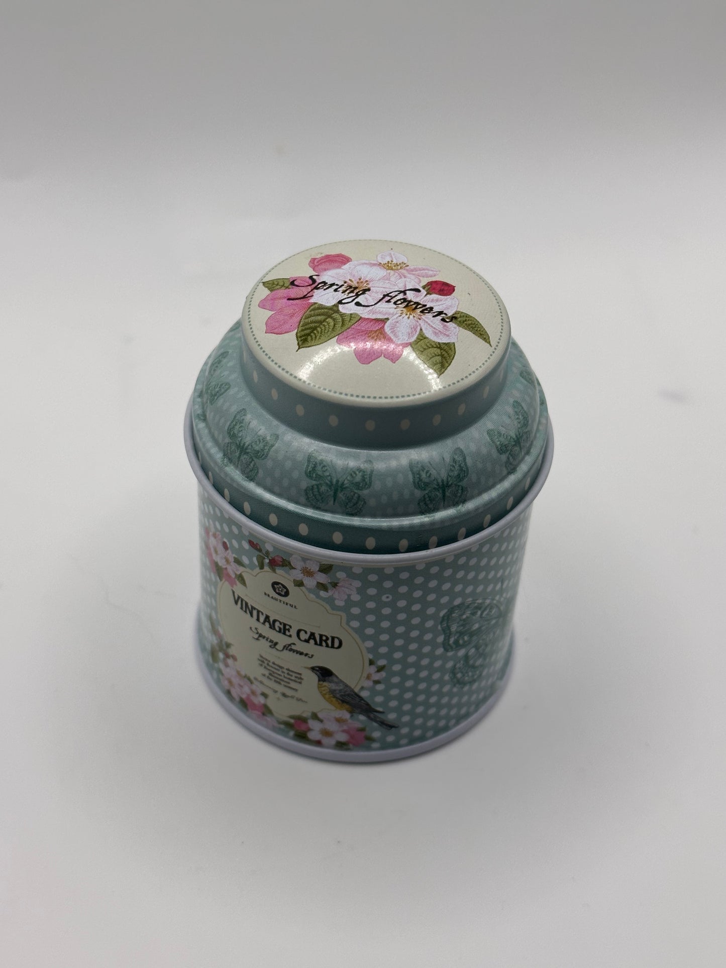 Mini Lavender and Gardenia Candles in Reusable Floral Tins