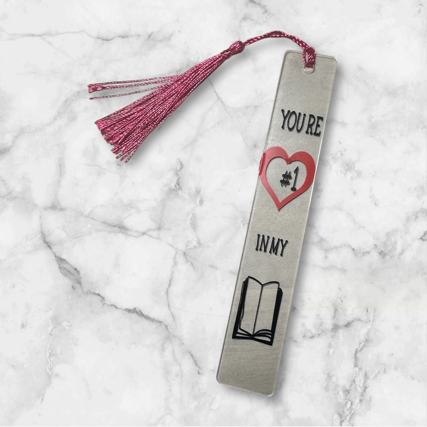 “You’re #1 In My Book” Valentines Day Bookmark