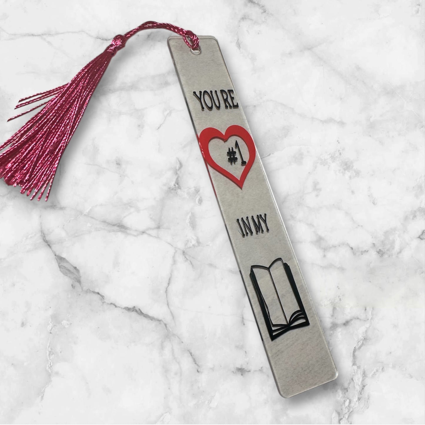 “You’re #1 In My Book” Valentines Day Bookmark