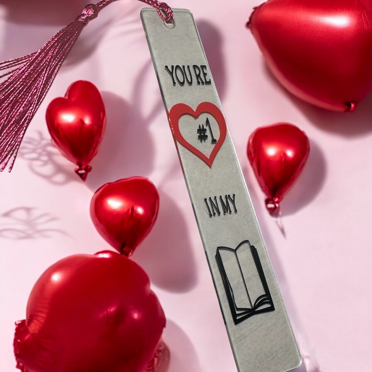 “You’re #1 In My Book” Valentines Day Bookmark