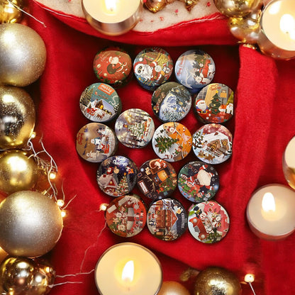 Mini Gingerbread and Brown Sugar Candle in Festive Tin