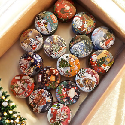 Mini Gingerbread and Brown Sugar Candle in Festive Tin