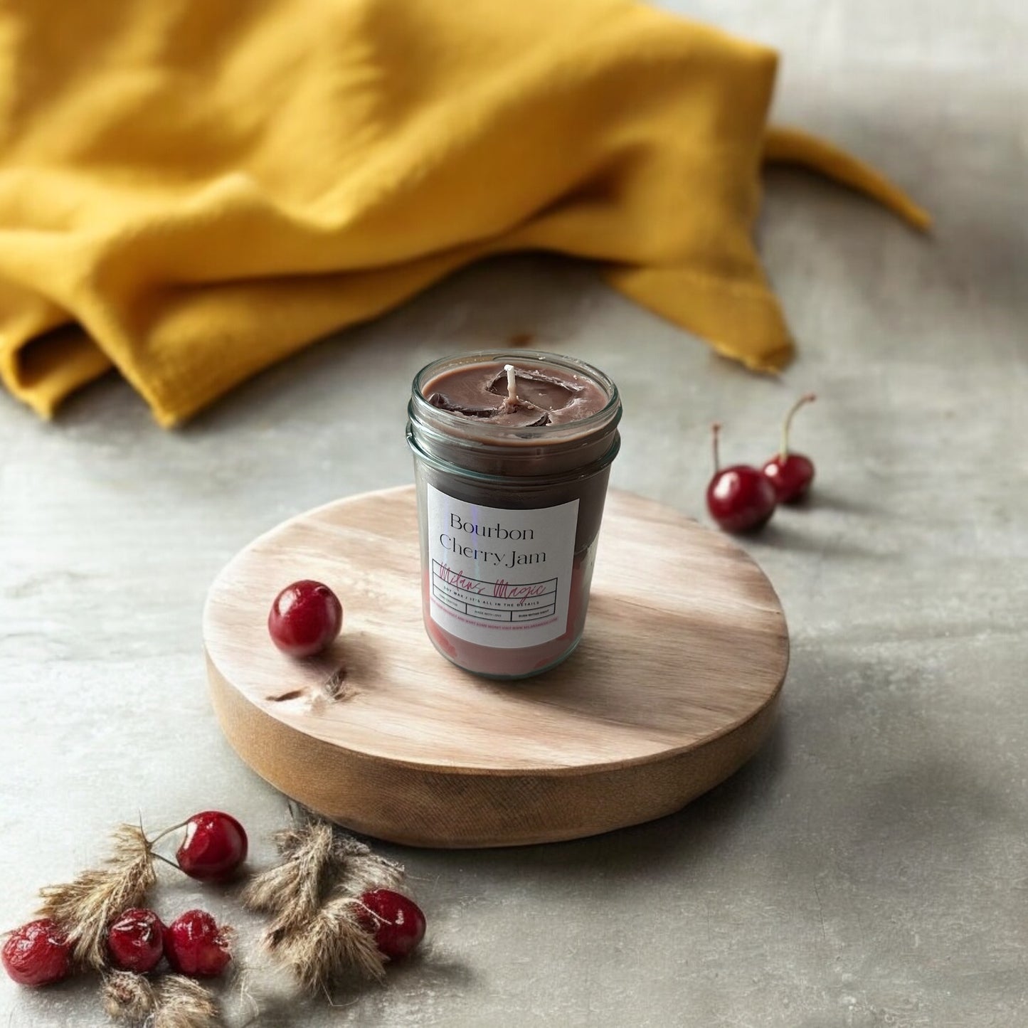 Bourbon Cherry Jam Candle