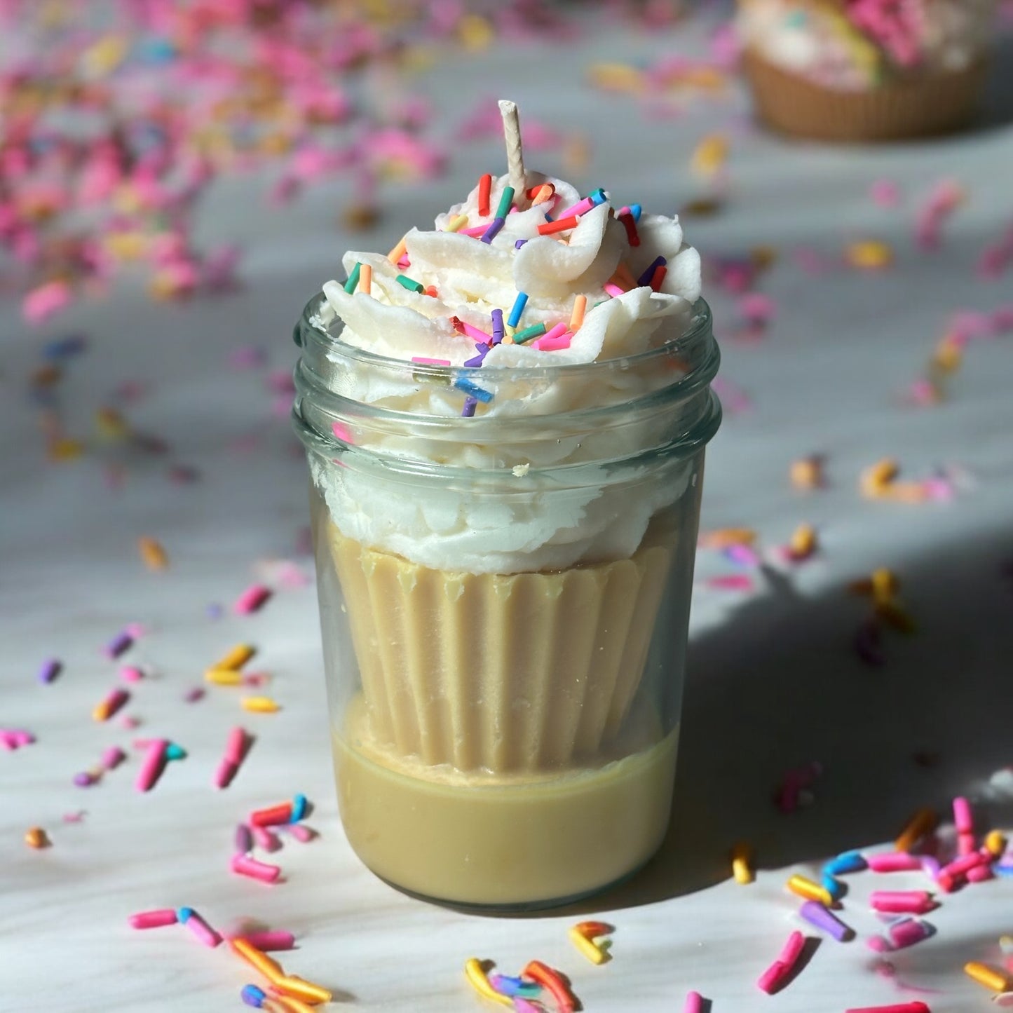 Frosted Cupcake Candle