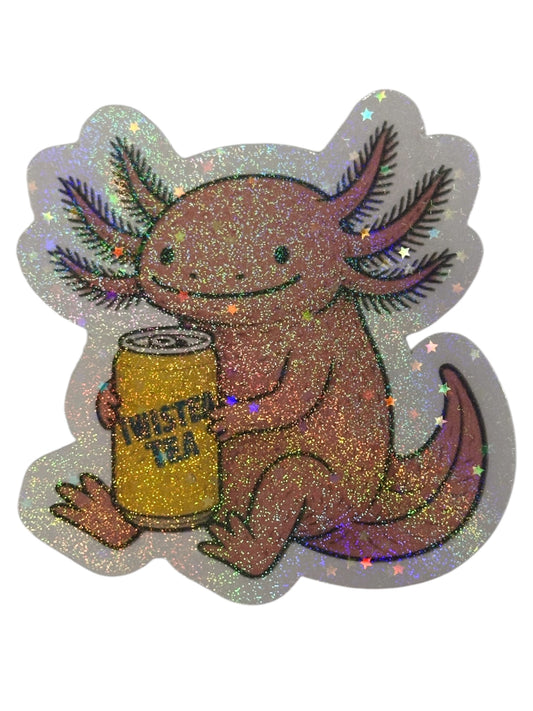 Twisted Tea Axolotl Sticker