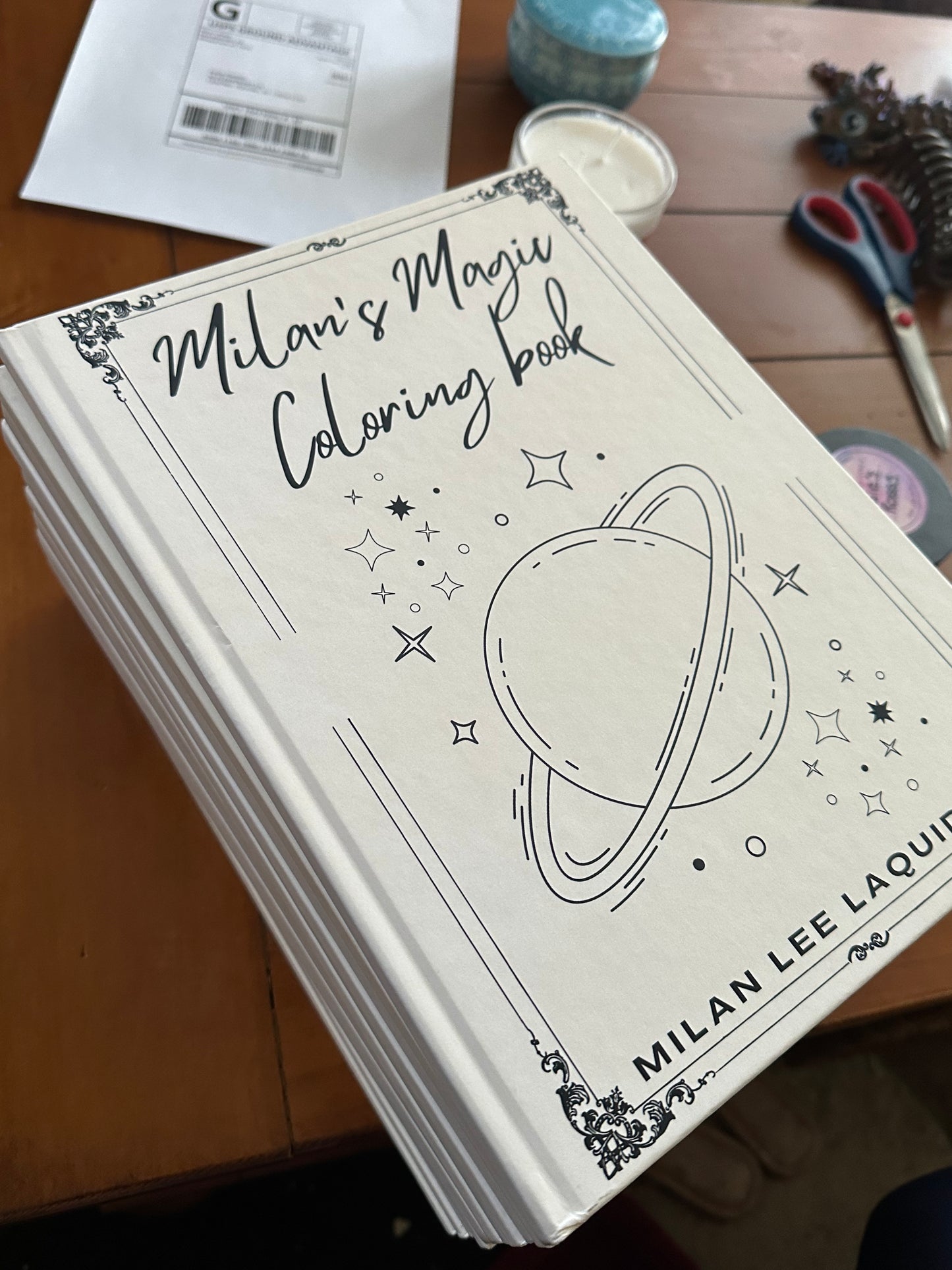 Milan's Magic Manifestation Coloring Book - Full Sized Hardcover