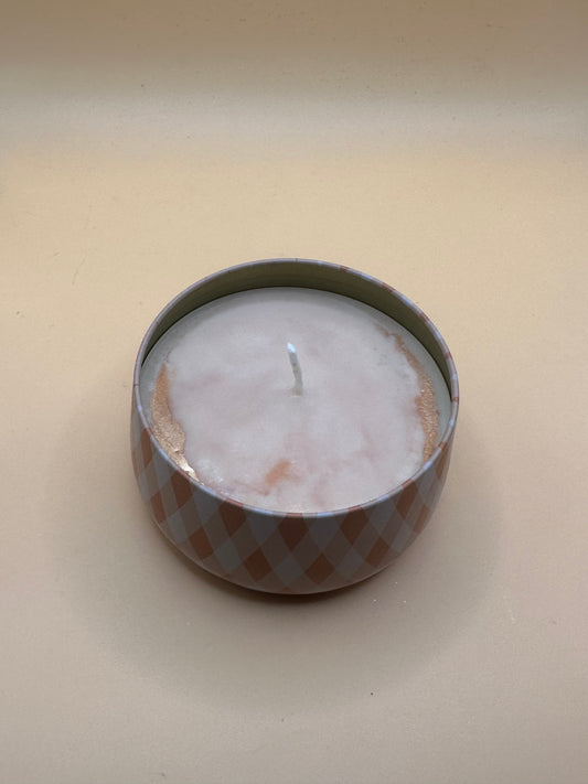 Pumpkin Pie Candle In Themed Fall Tin